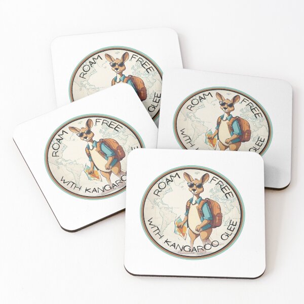 Item preview, Roam Free with Kangaroo Glee funny animal design designed and sold by lozsart.