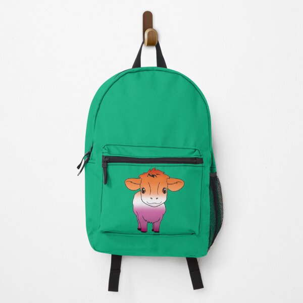 Item preview, Cute Lesbian Pride Flag Cow, Kawaii Lesbian Pride Design designed and sold by Travelslightly.