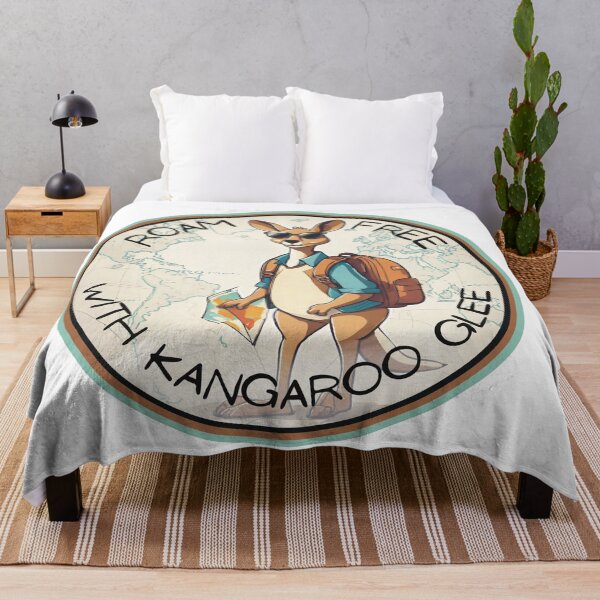 Item preview, Roam Free with Kangaroo Glee funny animal design designed and sold by lozsart.