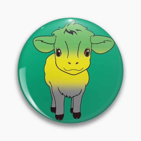Item preview, Cute Lithromantic Pride Flag Cow, Kawaii Lithromantic Pride Design designed and sold by Travelslightly.