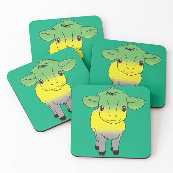 Item preview, Cute Lithromantic Pride Flag Cow, Kawaii Lithromantic Pride Design designed and sold by Travelslightly.