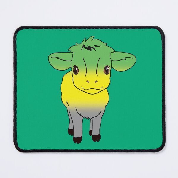 Item preview, Cute Lithromantic Pride Flag Cow, Kawaii Lithromantic Pride Design designed and sold by Travelslightly.