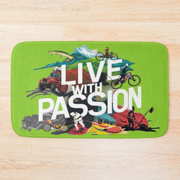 Item preview, ' Live with Passion ' watercolor designed and sold by Tomasz Siennicki.