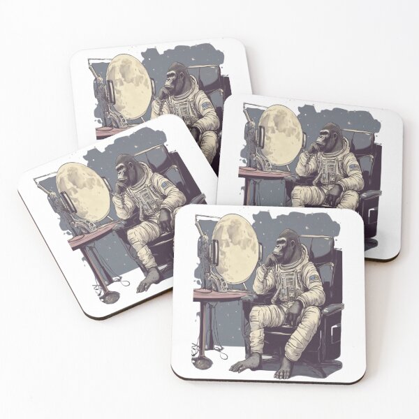 Item preview, gorilla astronaut in space cool design designed and sold by Hanebs.
