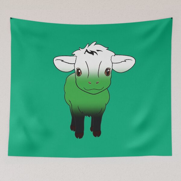 Item preview, Cute Neutrois Pride Flag Cow, Kawaii Neutrois Pride Design designed and sold by Travelslightly.