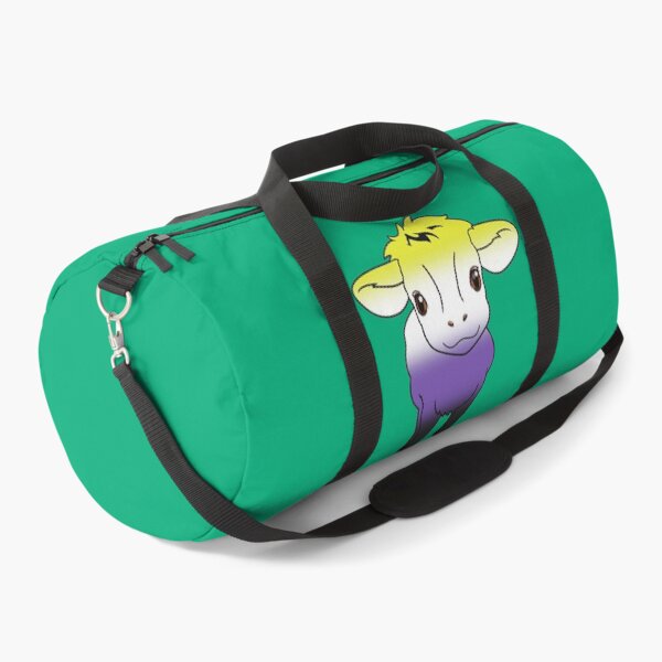 Item preview, Cute Nonbinary Pride Flag Cow, Kawaii Enby Pride Design designed and sold by Travelslightly.