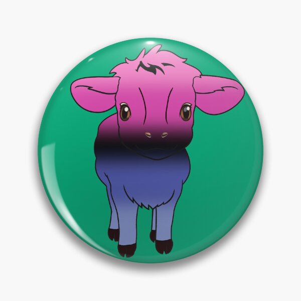 Item preview, Cute Omnisexual Pride Flag Cow, Kawaii Omni Pride Design designed and sold by Travelslightly.