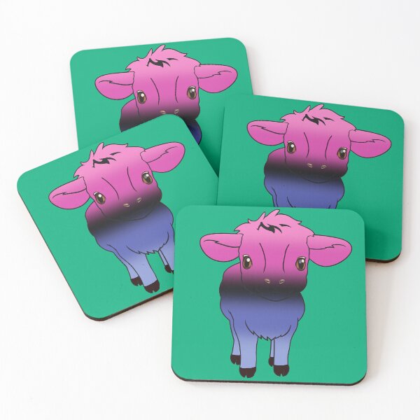 Item preview, Cute Omnisexual Pride Flag Cow, Kawaii Omni Pride Design designed and sold by Travelslightly.
