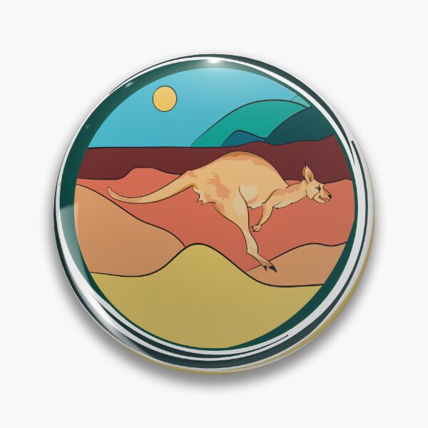 Item preview, Roaming Free with Kangaroo Glee cute Australian animal design designed and sold by lozsart.