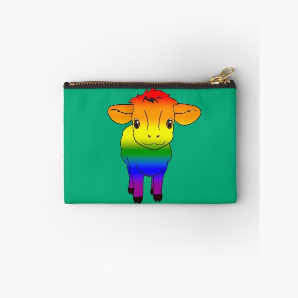 Item preview, Cute LGBTQIA+ Pride Flag Cow, Kawaii Rainbow Pride Design designed and sold by Travelslightly.