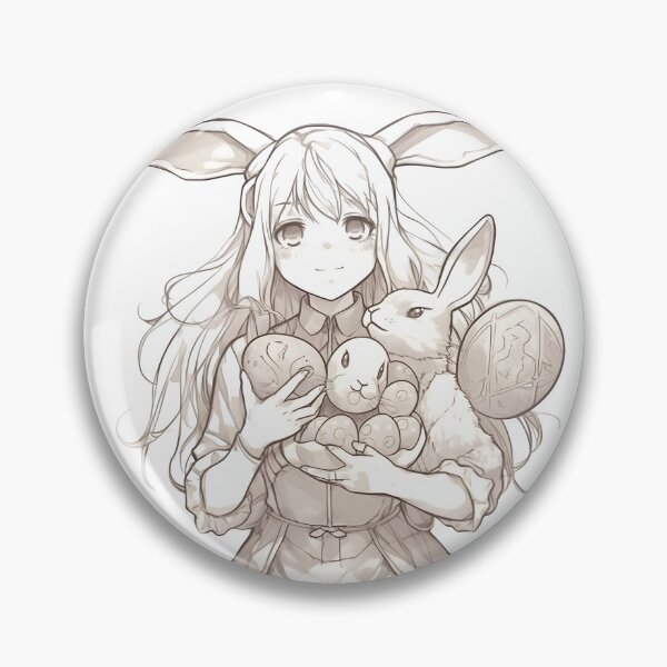 Aperçu de l'œuvre Mère Pâques Kawaii Dame créée et vendue par PCGDrawing.