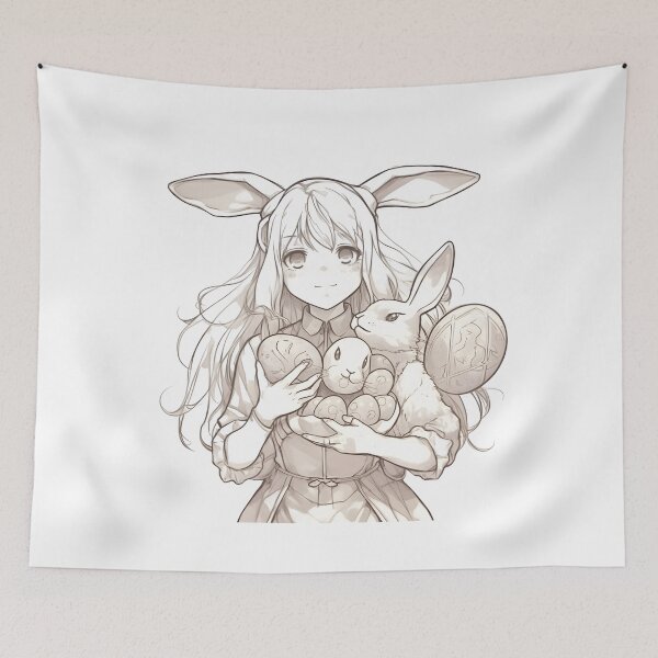 Item preview, Mother Easter Kawaii Lady designed and sold by PCGDrawing.