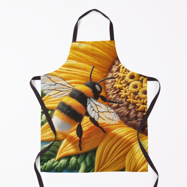 Item preview, Sunflower and Bumblebee Harmony: A Stitched Masterpiece designed and sold by The Digital Compass.