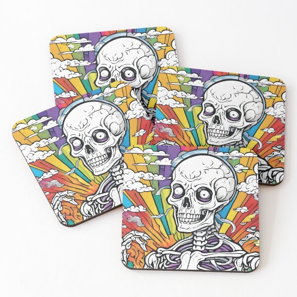 Item preview, Wild Rainbow Skeletons designed and sold by Ashley's Art Shoppe.