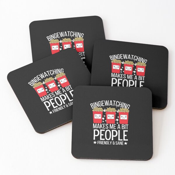 Item preview, Bingewatching Makes me People Friendly Funny Cinema Lover  designed and sold by thedazzlingmonk.