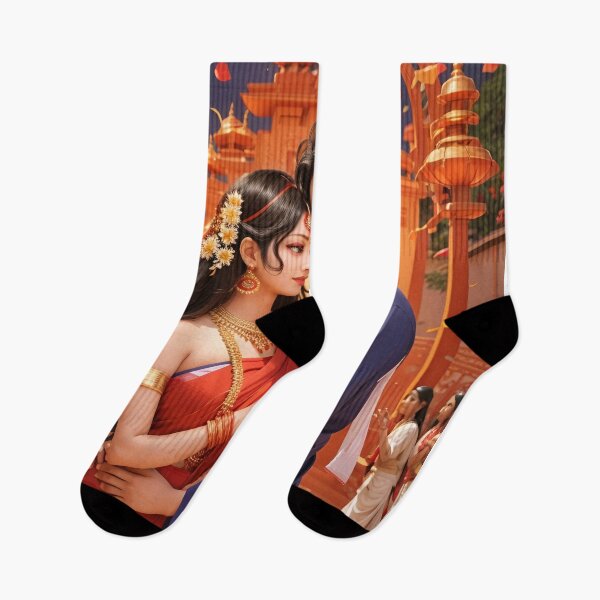 Item preview, Bengali couple enjoying festival designed and sold by Amitabr14.