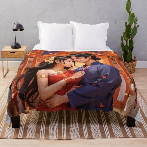 Item preview, Bengali couple enjoying festival designed and sold by Amitabr14.