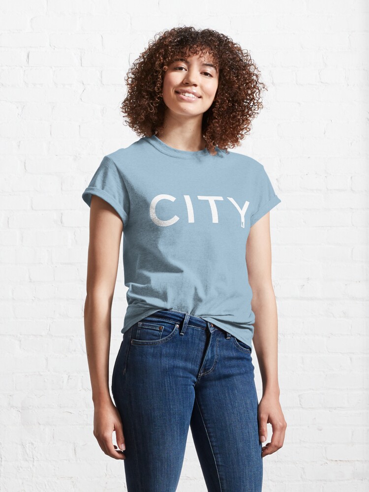 Alternate view of CITY | Sky Blue & White Classic T-Shirt