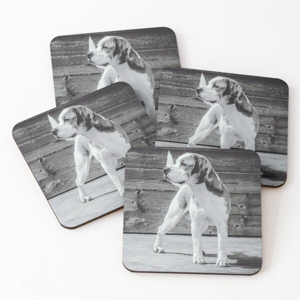 Item preview, Beagle Dog Black and White designed and sold by VanGaldo.
