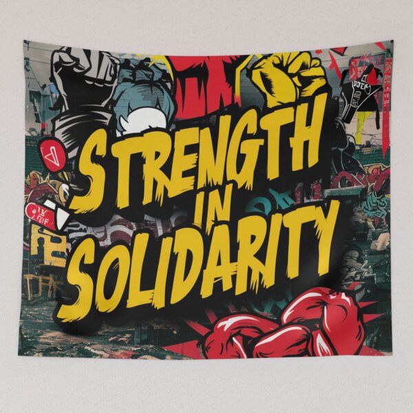 Item preview, Solidarity Stencil Graffiti designed and sold by Bomax121.