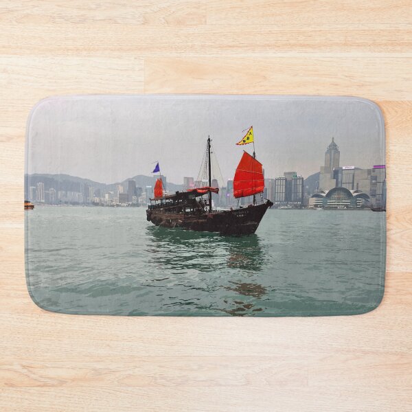 Item preview, Junk Boat Hong Kong designed and sold by NixPostcards.