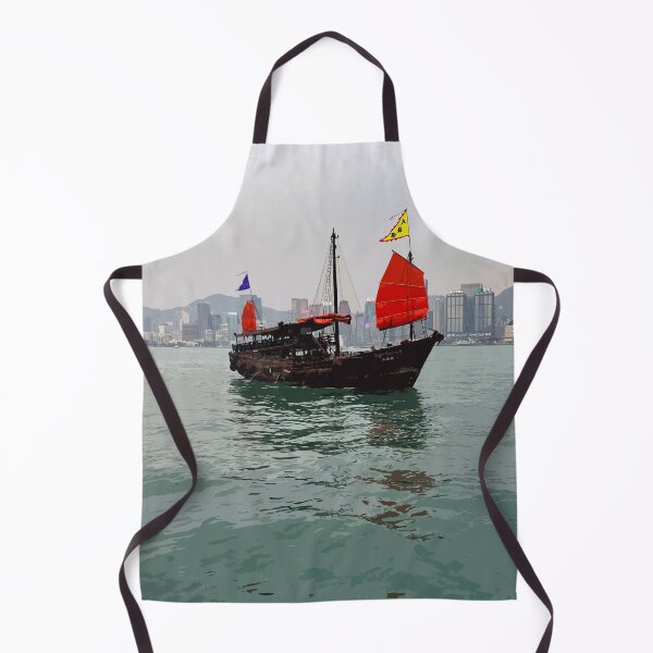 Item preview, Junk Boat Hong Kong designed and sold by NixPostcards.