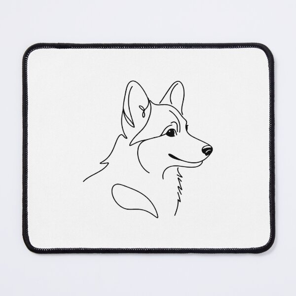 Item preview, Corgi Dog Line Art designed and sold by DesignsByKazu.