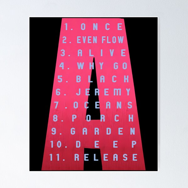 Item preview, Ten Tracklist designed and sold by BONNIELUCAS1.
