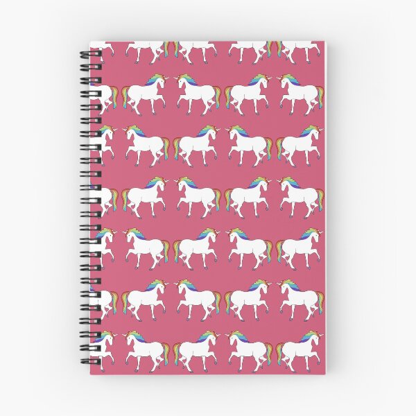 Item preview, Rainbow Unicorns in Dark Pink designed and sold by critterandposie.