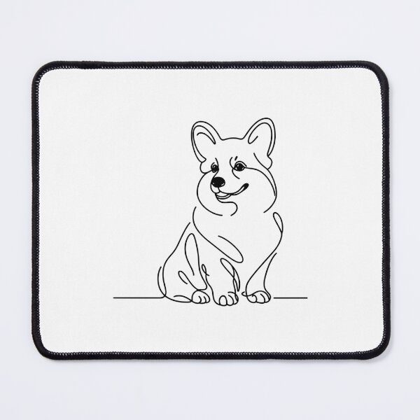 Item preview, Corgi Dog Line Art designed and sold by DesignsByKazu.