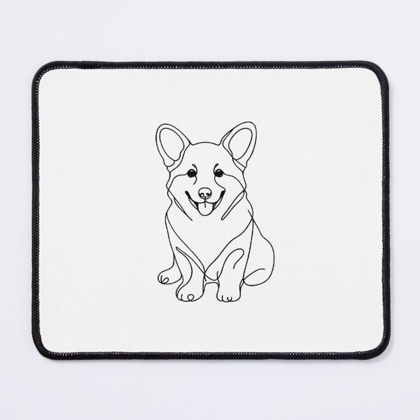Item preview, Corgi Dog Line Art designed and sold by DesignsByKazu.