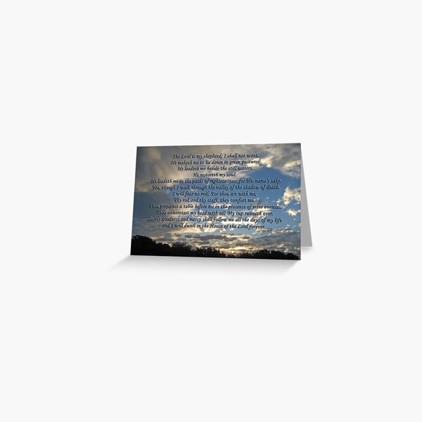 Cartes De VÅ“ux Sur Le Theme Psaume Redbubble