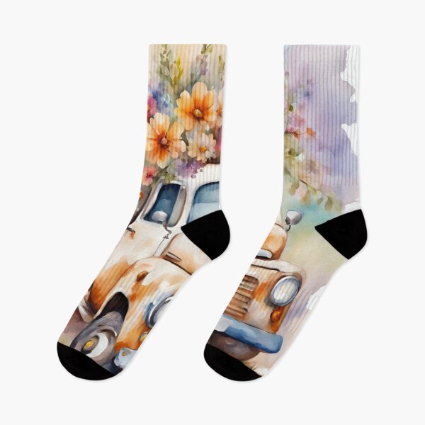 Artikelvorschau, Blumen mit altem rostigem Auto entworfen und verkauft von NingningS.