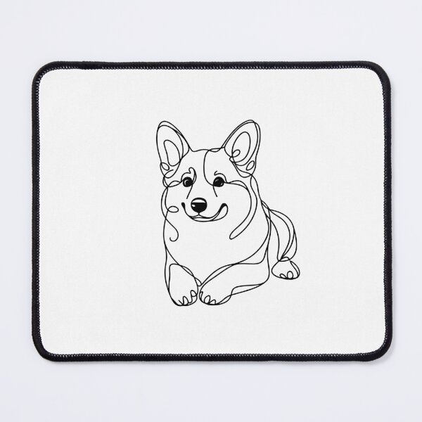 Item preview, Corgi Dog Line Art designed and sold by DesignsByKazu.