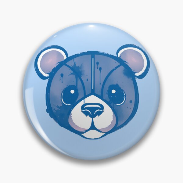 Item preview, Battered Bear - Bright Blue designed and sold by UNK-Fatigues.