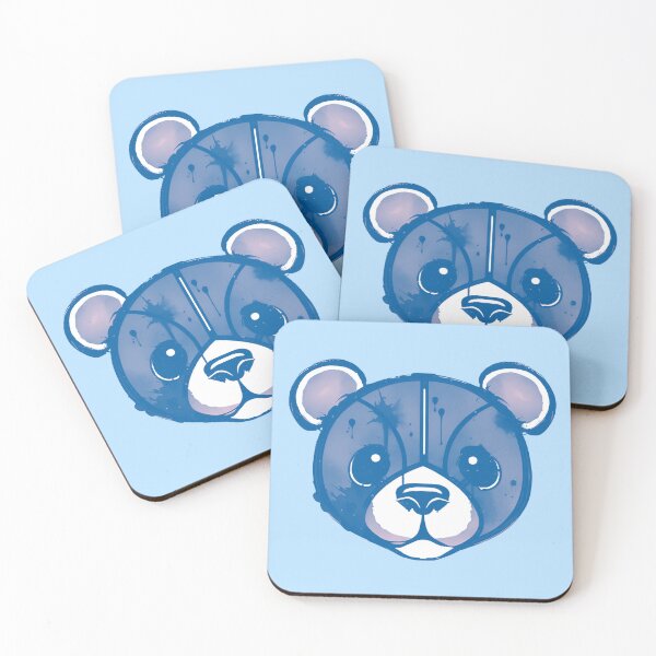 Item preview, Battered Bear - Bright Blue designed and sold by UNK-Fatigues.