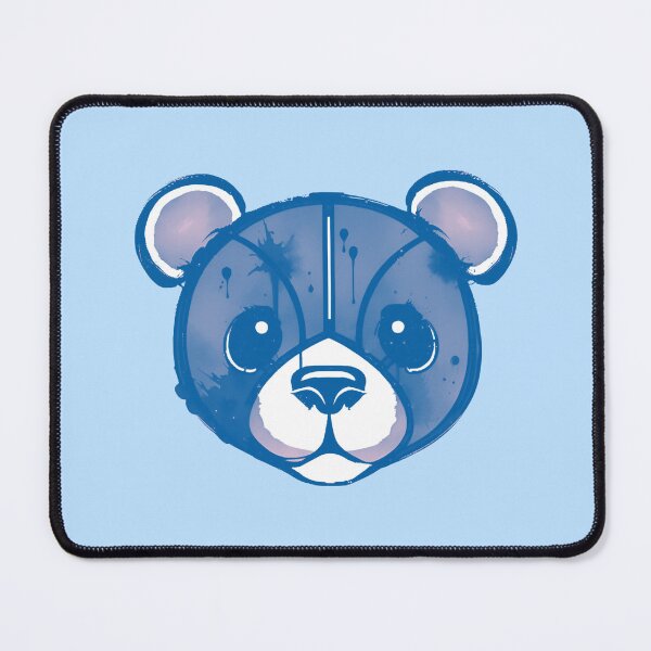 Item preview, Battered Bear - Bright Blue designed and sold by UNK-Fatigues.