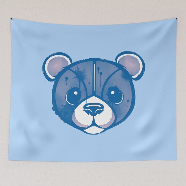 Item preview, Battered Bear - Bright Blue designed and sold by UNK-Fatigues.