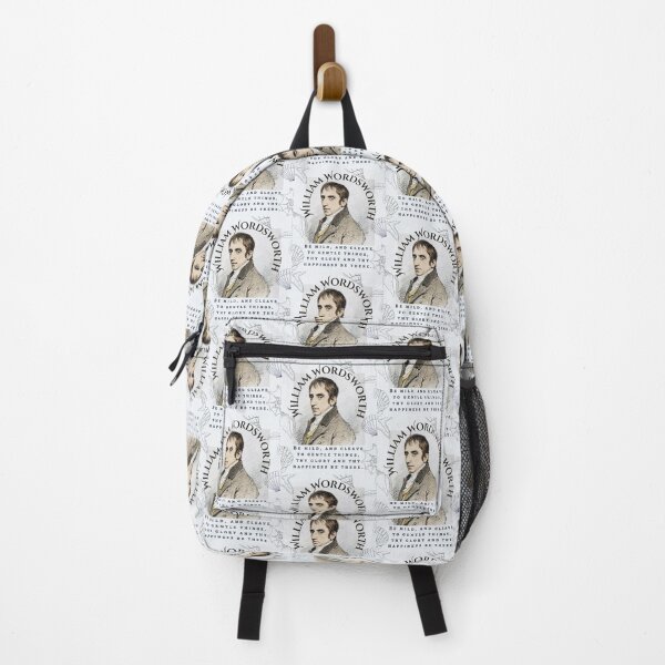 Item preview, William Wordsworth portrait and quote: Be mild, and cleave to gentle things, thy glory and thy happiness be there. designed and sold by artbleed.
