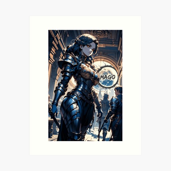 Item preview, Mago Warrior fantasy art designed and sold by M4G0.