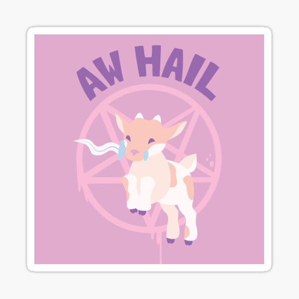 Aw Hail - Pastel Pinks Sticker