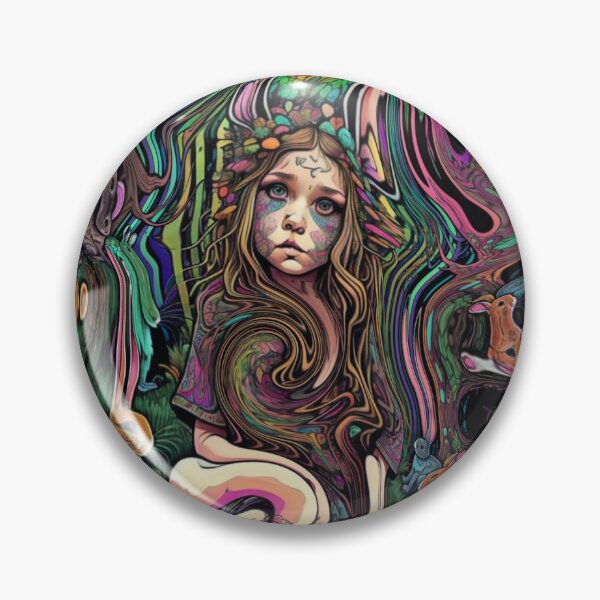 Item preview,  Colorful Psychedelic Abstract Alice in Wonderland Indie Art  designed and sold by Coexist In Tee's .