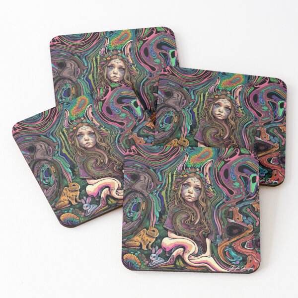 Item preview,  Colorful Psychedelic Abstract Alice in Wonderland Indie Art  designed and sold by Coexist In Tee's .