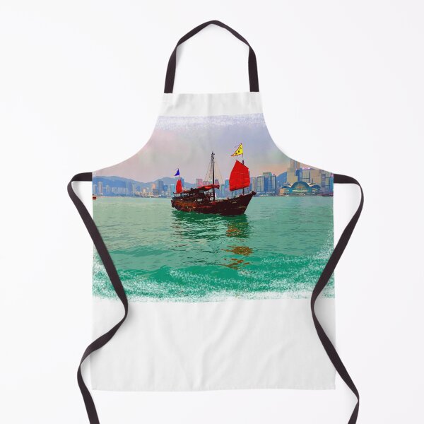 Item preview, Junk Boat Hong Kong designed and sold by NixPostcards.