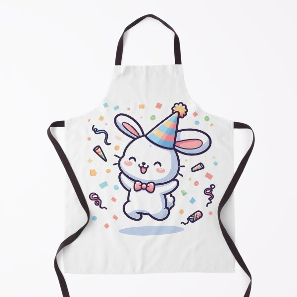 Item preview, Kawaii Bunny: Party Hat And Confetti designed and sold by CanvasCutie.