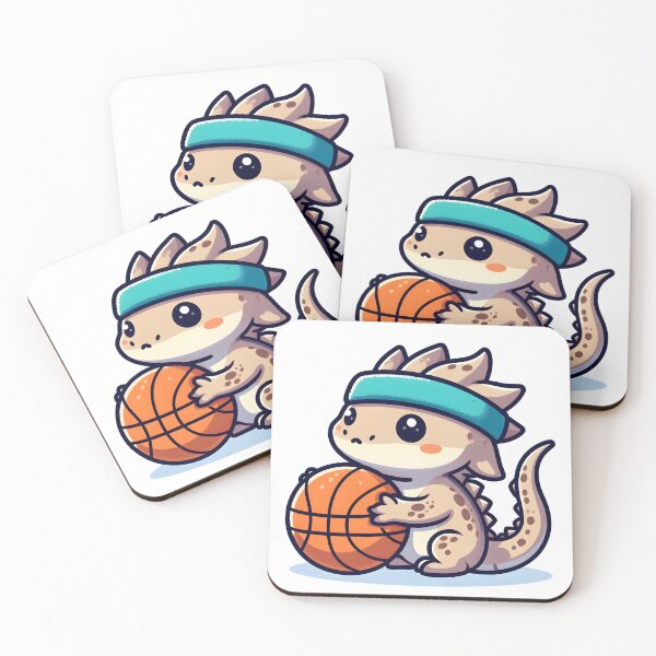 Item preview, Kawaii Tiny Basilisk With A Sweatband designed and sold by CanvasCutie.