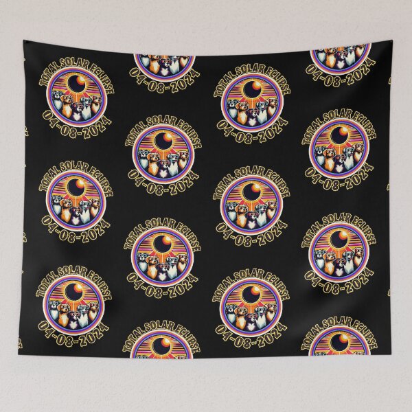 Item preview, Total Solar Eclipse Dogs  designed and sold by WoodburyLake.