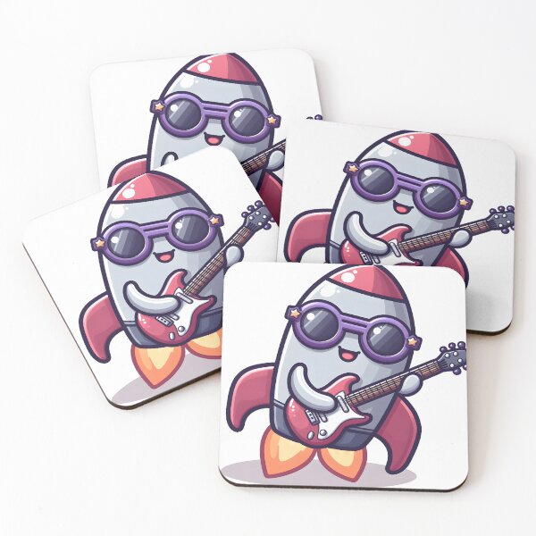 Item preview, Kawaii Spaceship With Rockstar Sunglasses designed and sold by CanvasCutie.