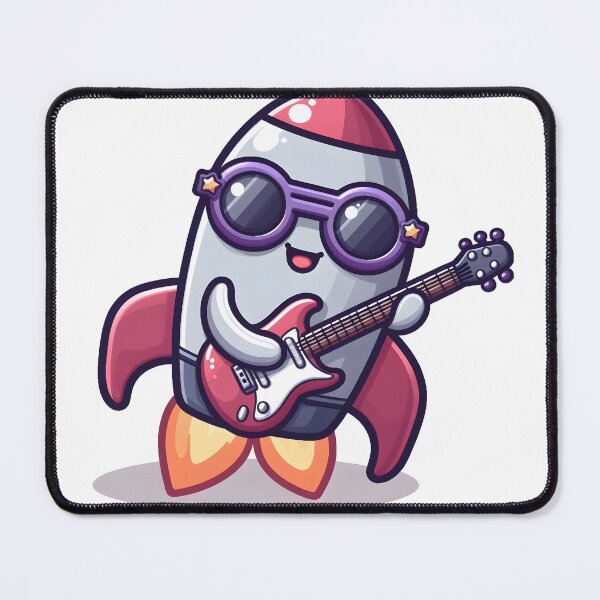 Item preview, Kawaii Spaceship With Rockstar Sunglasses designed and sold by CanvasCutie.
