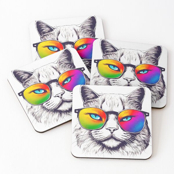 Item preview, Charming Cat in Glasses 6 designed and sold by Tom-Johnson.